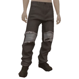 Front Row Distressed Patch Jeans