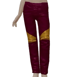 Cloud Nine Dark Pink Leather Pants