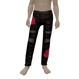 Delirious Red Rose Gothic Trousers