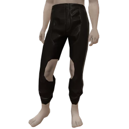 Luxe Leather Cutouts Trousers