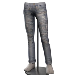 Front Row Distressed Moto Jeans