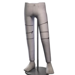 Front Row Leather Zipped Trousers