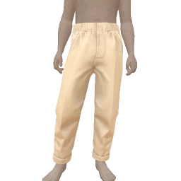 Front Row Off White Relaxed Fit Pants