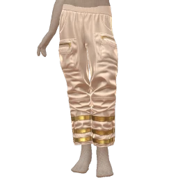 Front Row White Gold Cargo Ski Pants