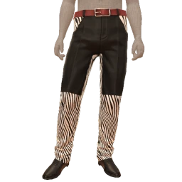 Front Row Zebra Print Panel Trousers