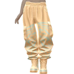 Ikon Elite Cream Graffiti Luxe Grime Trousers