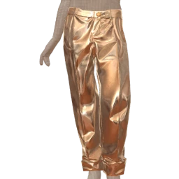 Ikon Elite Rolled Hem Gold Trousers