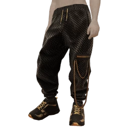 Ikon Elite Black Python Pants And Sneakers