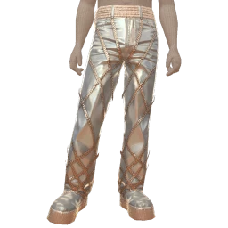 Ikon Elite Blue Silver Diamond Chains Trousers