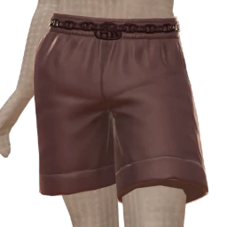 Ikon Elite Plum Linen Chain Shorts