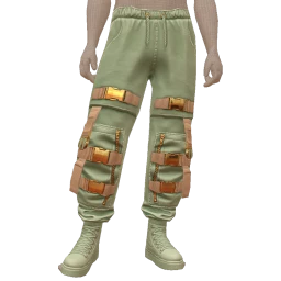 Ikon Creamy Green And Gold Joggers