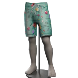 Kijane In The Sun Board Shorts - Ice-Cream