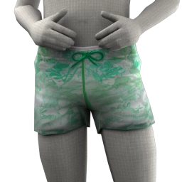 Mahiki Mint Patterned Swim Shorts