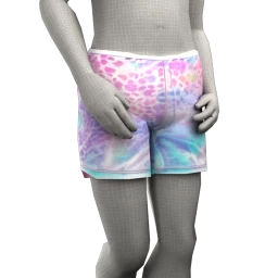 Mahiki Purple Leopard Print Shorts