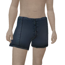 Delirious Ruched Dark Denim Shorts
