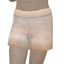 Cloud Nine Light Blue Geometric Print Shorts