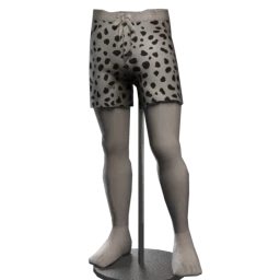 Kijane White Jaguar Tie Swim Shorts