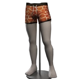 Kijane Aloof Giraffe Tie Swim Trunks