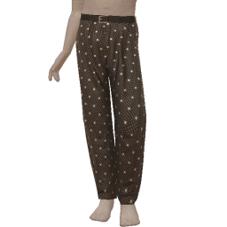 Front Row White Polkadot Trousers