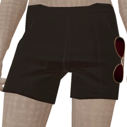 Mahiki Black Shorts With Sunglasses