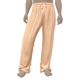 Mahiki Cream Loose Fit Linen Trousers