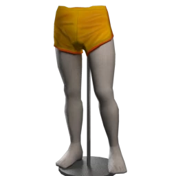 Retro Fitness Shorts - Yellow