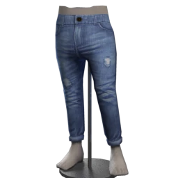 Foal Slim Fit Distressed Jeans - Dreamy Blue