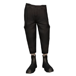 US Aesthetics Black Essential Trousers