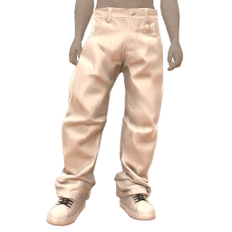 USAesthetics Pure White Denim Trousers