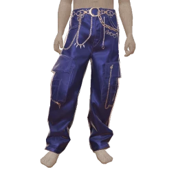 Ikon Elite Metallic Blue Cargo Jeans