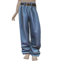 USAesthetics Pleated Wide Jeans