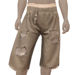 Drop Science White Denim Cargo Jorts