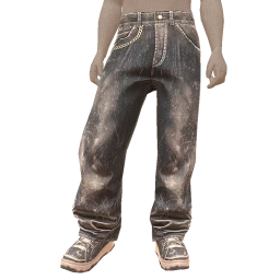 USAesthetics Frosty Ice Denim Jeans And Sneakers