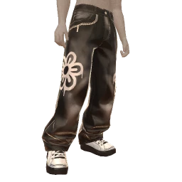 USAesthetics Flower Power Monochrome Jeans