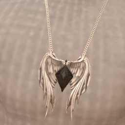 Bijouterie Silver October Black Crystal Necklace