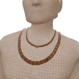 Bijouterie Bronze Metal Jewel Necklace