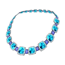 Bijouterie Composure Zircon & Tanzanite Necklace