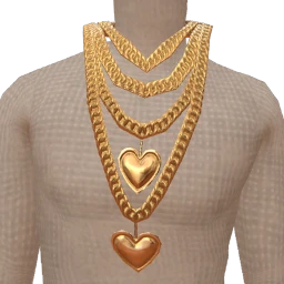 Cloud Nine Heart And Chains Necklace