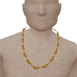 Bijouterie Gold Flaming Necklace