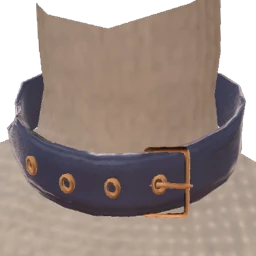 Front Row Tactile Blue Leather Choker