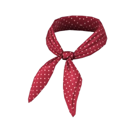 Front Row Count Neck Scarf (Red Polka)