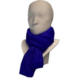 Front Row Knitted Scarf - Blue