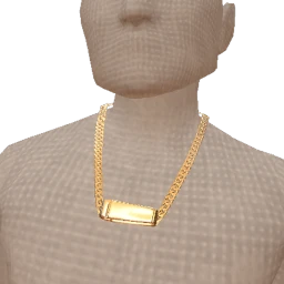 La Haute Couture Chunky Gold Chain Bar Necklace