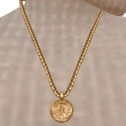 Foal Enzo Gold Coin Necklace
