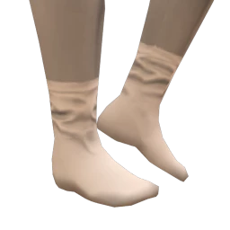 Cosmos Fine White Socks