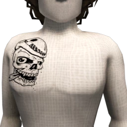 Mischievous Skull Tattoo