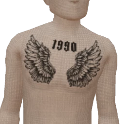 1990s Chest Tattoo