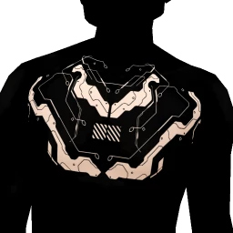 Circuit Board Chest Tattoo