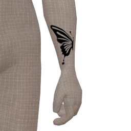 Friendship Butterfly Arm Tattoo