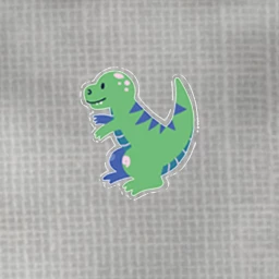 Friendly Dino Stick-On Tattoo